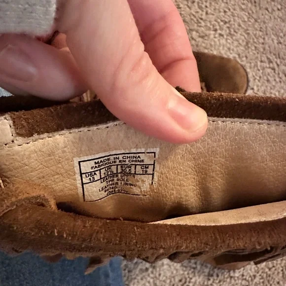 Kids Ralph Lauren Fringe Suede Boots - Brown - Picture 3 of 3